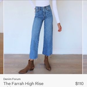 Aritzia Farrah High Rise Wide Leg Jeans